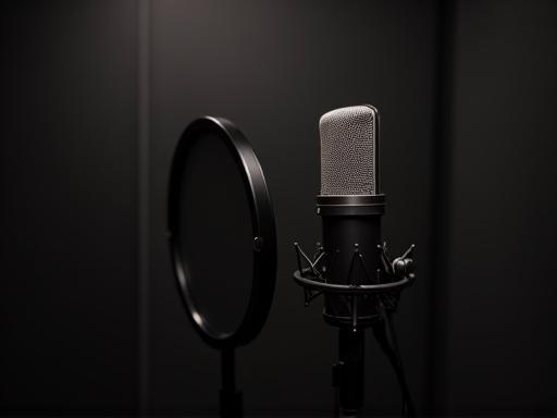 Configuração de microfone para gravação de voice over